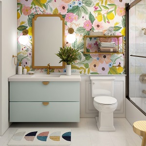 Цветная и яркая ванная комната: как преобразить санузел в Зеленогорске - zelenogorsk.mebel54.com | фото