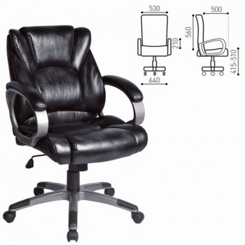 Кресло офисное BRABIX Eldorado EX-504 (черный) в Зеленогорске - zelenogorsk.mebel54.com | фото