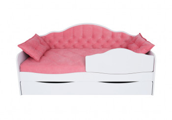 Кровать 170 серии Иллюзия Лайт 1 ящик 89 Розовый (подушки) в Зеленогорске - zelenogorsk.mebel54.com | фото